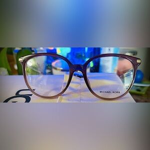 SOLD Michael Kors Westport NWOT Pink and Tan Glasses w/Clear Lenses